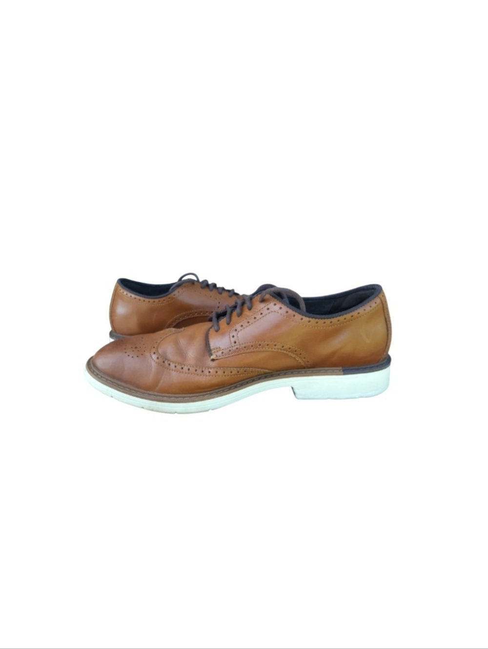 Cole Haan Wingtip Go To Oxford British Tan Brown Dress Casual Work Loafer Men 11 - Picture 5 of 11